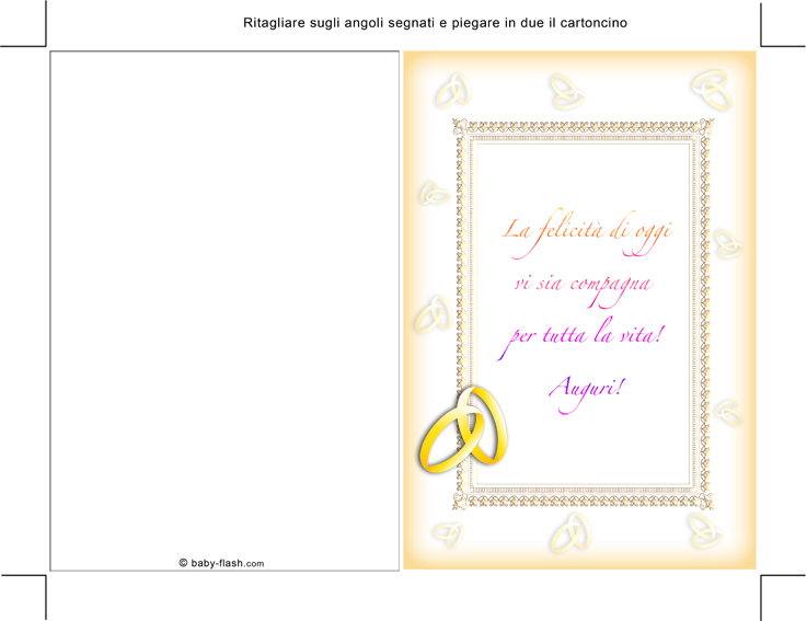 Biglietti Per Matrimonio E Anniversario Baby Flash