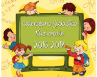Calendario Scolastico Nazionale 2016-2017