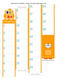 calendario tascabile febbraio