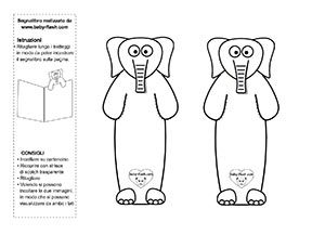 segnalibro elefante BN