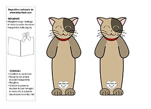 segnalibro gatto 1 color