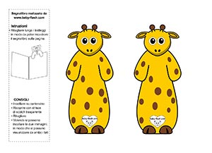 segnalibro giraffa color