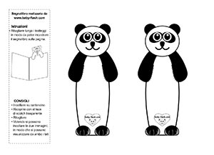 segnalibro panda color