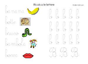 ricalca la lettera B