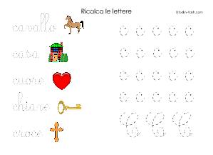 ricalca la lettera C