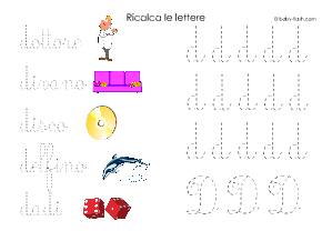 ricalca la lettera D