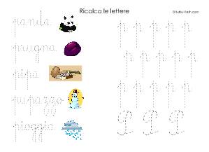 ricalca la lettera P