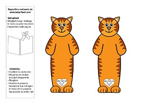 segnalibro tigre color