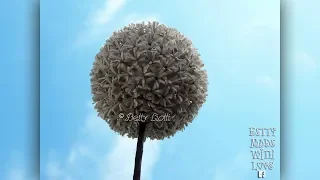 Fiori palla - con cannucce di carta