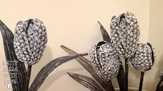 Tutorial tulipano con cannucce di carta