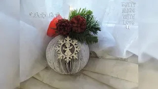 Tutorial Pallina natalizia di carta