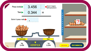 Esercitazione e formule per comprendere peso lordo, peso netto e tara