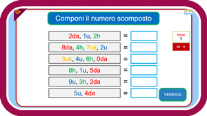 comporre numero scomposto