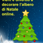 decora l'albero di Natale