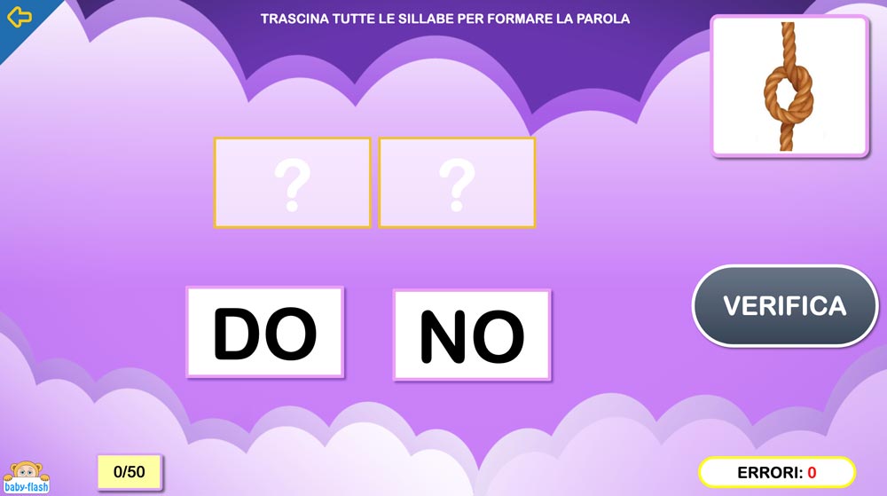 bisillabe semplici