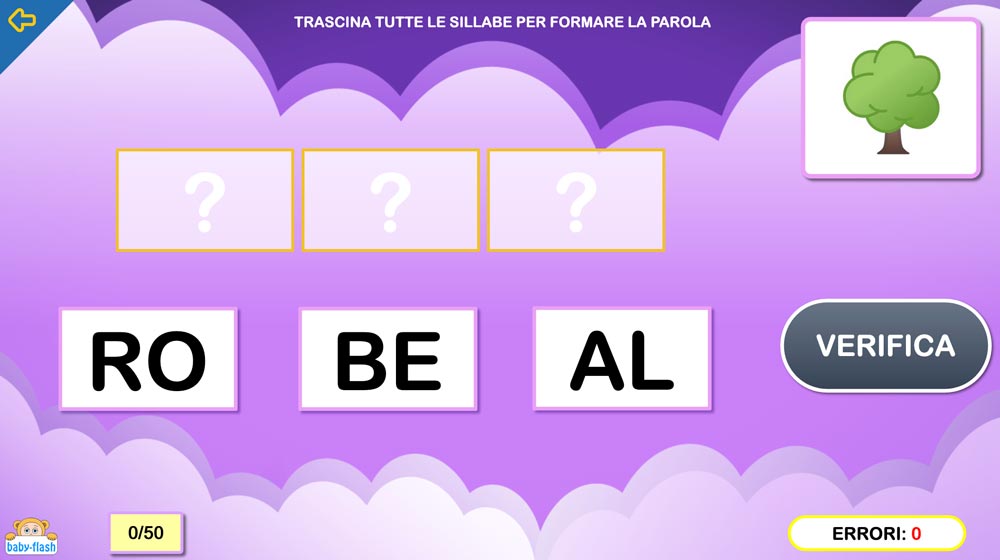 trisillabe semplici